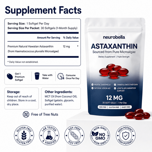 Neurobella's Retina Shield - Premium Astaxanthin